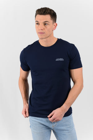 T-shirt brodé marine